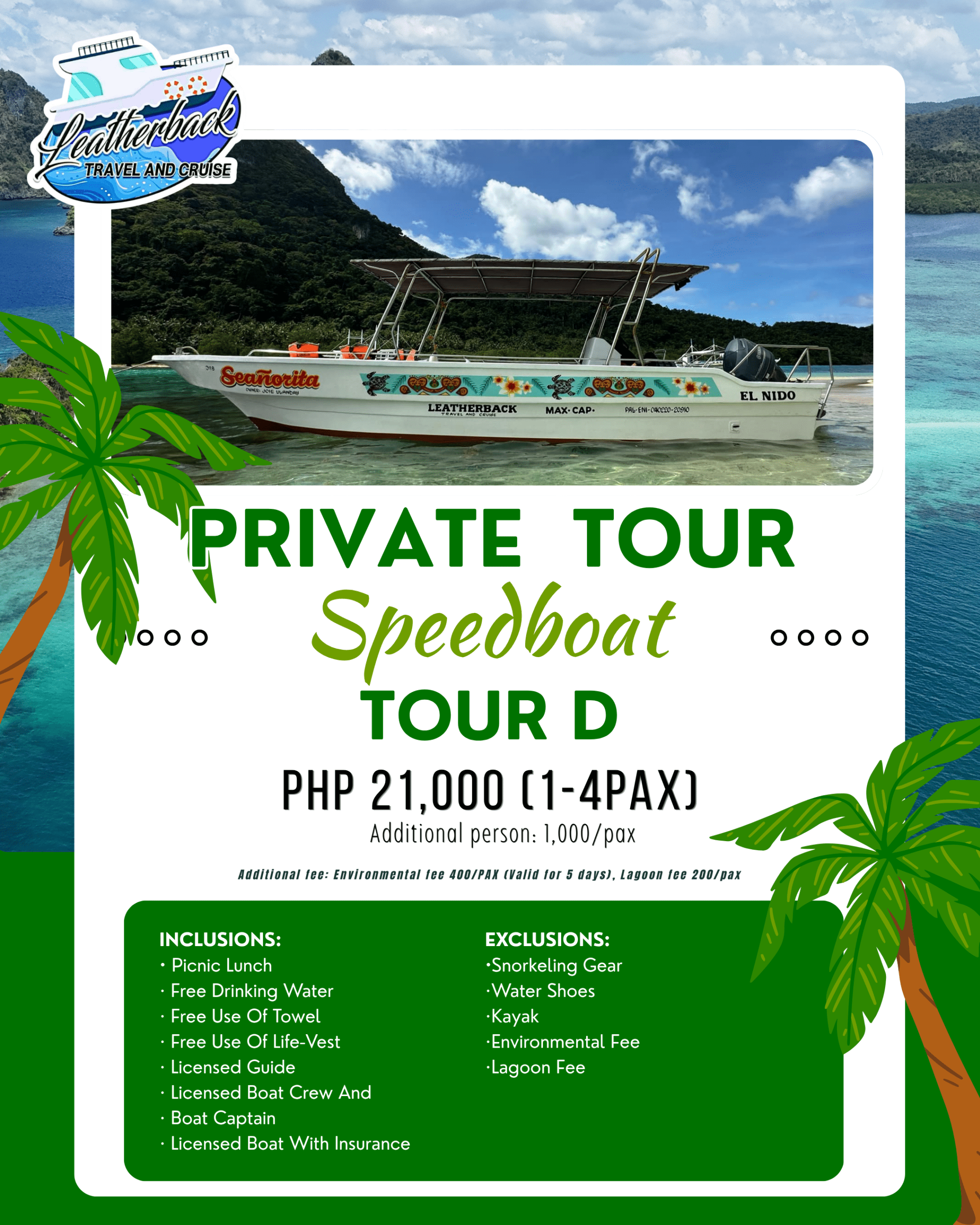 Private Tour (Speedboat) TOUR D