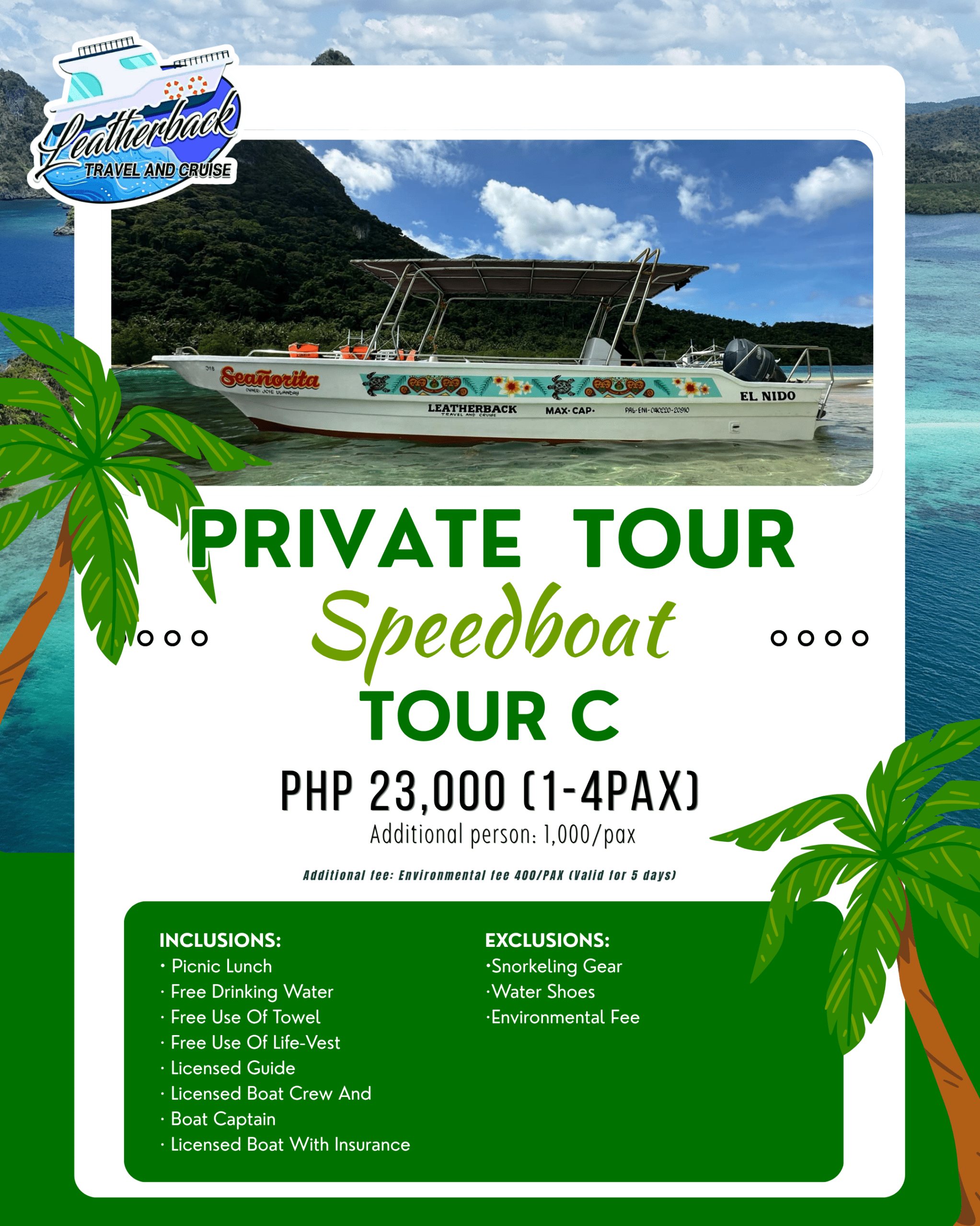 Private Tour (Speedboat) TOUR C
