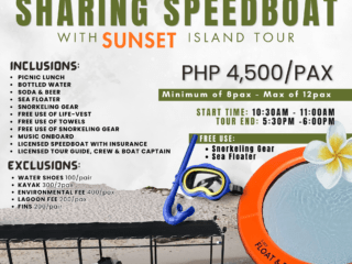 Sharing Speedboat Tour with Sunset